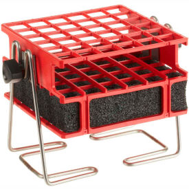 Half-Size Test Tube Rack Clamp, For 10-13mm Tubes, 6 x 6 Array, Red
