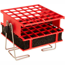 Half-Size Test Tube Rack Clamp, For 14-16mm Tubes, 6 x 6 Array, Orange