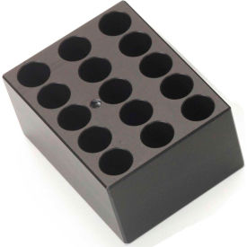 Block For Digital Drybath, Holds (15) 15 mL Centrifuge Tubes