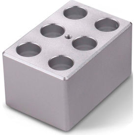 Block Heater for Compact Dry Bath, 6 x 2.0 mL Tubes (1/4 Block)