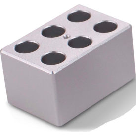 Block Heater for Compact Dry Bath/Block Heater, 6 x 1.5 mL Tubes (1/4 Block)
