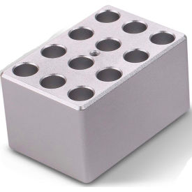 Block Heater for Compact Dry Bath/Block Heater, 12 x 0.5 mL Tubes (1/4 Block)