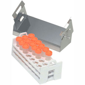 Adjustable Test Tube Rack with Holder, 24 Places, 26-30mm Tubes