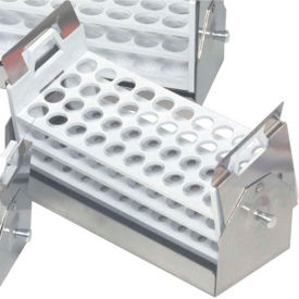 Adjustable Test Tube Rack with Holder, 40 Places, 16-20mm Tubes