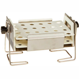 Half-Size Test Tube Rack Clamp, For 1.5mL Microcentrifuge Tubes, 4 x 6 Array, Blue