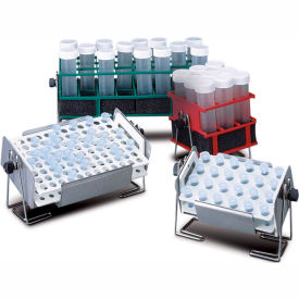 Full-Size Test Tube Rack Clamp, For 1.5mL Microcentrifuge Tubes, 8x12 Array, Blue