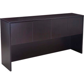 Boss Hutch with 4 Doors - 71" - Mocha