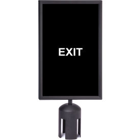 Acrylic Sign, Double Sided, "Exit" & "Exit Do Not Enter", 7"Wx11"H, Black/White