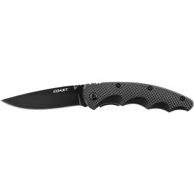3-1/4" 7CR17 Stainless Steel Blade Liner Lock Folding Knife W/ Nylon Handle