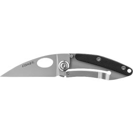 Coast 2" Stainless Steel Blade Frame Lock Folding Knife W/ Nylon Handle