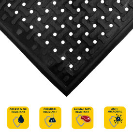 Comfort Flow Anti-Fatigue Mat 3/8" Thick 3' x 5' Black