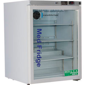 Premier Pharmacy/Vaccine Undercounter Refrigerator, 5.2 Cu. Ft., Freestanding, Glass Door