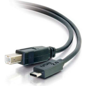 6ft USB 2.0 USB-C to USB-B Cable M/M - Black