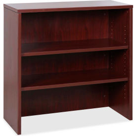 Hutch for 35" Lateral File Cabinet - 35.5" x 14.8" x 36" - Mahogany - Essentials Series