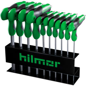 T-Handle Hex Key Set, 3/32" To 3/8"