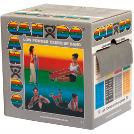 Low Powder Exercise Band, Silver, 50 Yard Roll, 1 Roll/Box