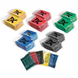 AccuForce Exercise Band, 48"L Band, Box of 40, 5 Box Set