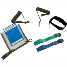 Adjustable Exercise Band, 2 Band Set, Moderate -Green, Blue