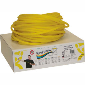 Latex Free Exercise Tubing, Yellow, 100' Roll/Box