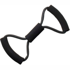 CanDo BowTie Tubing Exerciser, Black, 14"