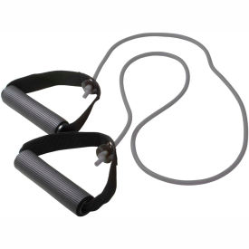 Exercise Tubing with Handles, Silver, 48"