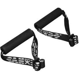 Foam Padded Handles with Strap For Exercise Band/Tubing, 1 Pair