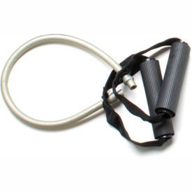 Exercise Tubing with Handles, Silver, 18"