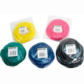 Low Powder Exercise Tubing, 25'/Bag, 5 Color Set