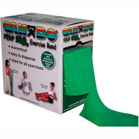 Perf 100 Low Powder Exercise Band, Green, 100 yd Roll, 1 Roll/Box