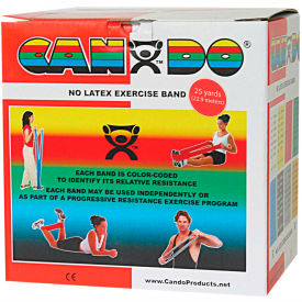 Latex-Free Exercise Band, Red, 25 Yard Roll, 1 Roll/Box