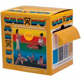 Low Powder Exercise Band, Gold, 25 Yard Roll, 1 Roll/Box