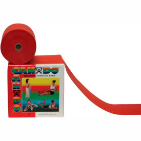 Latex-Free Exercise Band, Red, 50 Yard Roll, 1 Roll/Box
