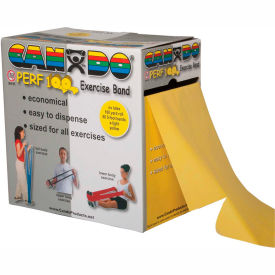 Latex Free Exercise Band, Yellow, 100 Yard Roll, 1 Roll/Box