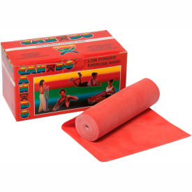 Low Powder Exercise Band, Red, 6 Yard Roll, 1 Roll/Box