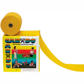 Latex-Free Exercise Band, Yellow, 50 Yard Roll, 1 Roll/Box