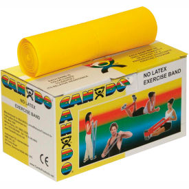 Latex-Free Exercise Band, Yellow, 6 Yard Roll, 1 Roll/Box