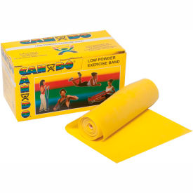 Low Powder Exercise Band, Yellow, 6 Yard Roll, 1 Roll/Box