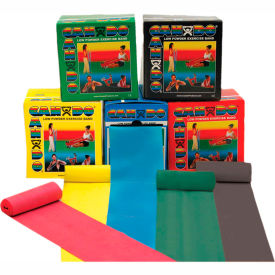 Low Powder Exercise Band, 50 Yard Rolls, 5 Color Set