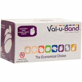 Latex Free Exercise Band, Plum - Level 5, 6 Yard Roll/Box