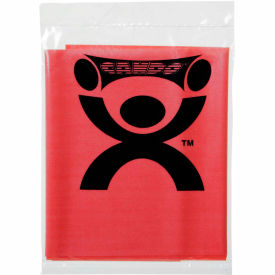 CanDo Low Powder Pre-Cut Exercise Band, Red, 48"L Strip, 1/Pack