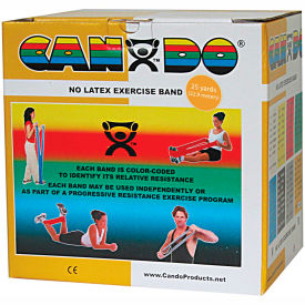 Latex-Free Exercise Band, Gold, 25 Yard Roll, 1 Roll/Box