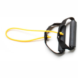 Exercise Tubing with Handles, Yellow, 18"