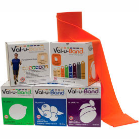 Latex Free Exercise Band, 50 Yard Roll/Box, 5 Color Set