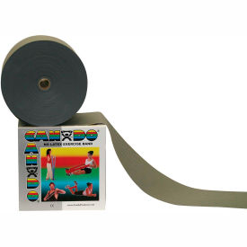 Latex-Free Exercise Band, Silver, 50 Yard Roll, 1 Roll/Box