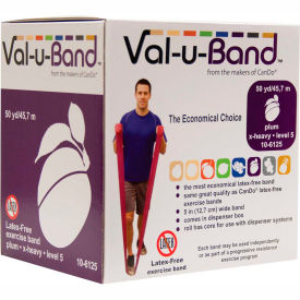 Latex Free Exercise Band, Plum - Level 5, 50 Yard Roll/Box