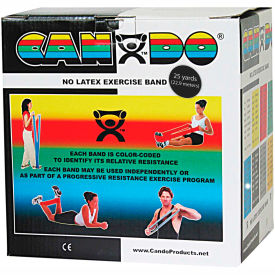 Latex-Free Exercise Band, Black, 25 Yard Roll, 1 Roll/Box