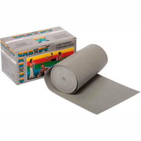 Low Powder Exercise Band, Silver, 6 Yard Roll, 1 Roll/Box