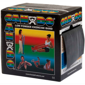 Low Powder Exercise Band, Black, 50 Yard Roll, 1 Roll/Box