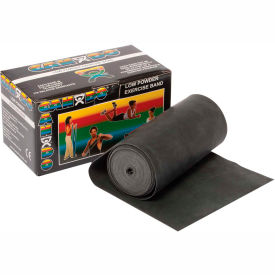 Low Powder Exercise Band, Black, 6 Yard Roll, 1 Roll/Box
