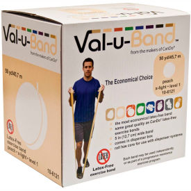 Latex Free Exercise Band, Peach - Level 1, 50 Yard Roll/Box